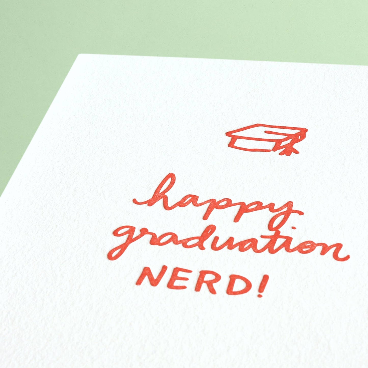 Graduation Nerd - Letterpress Greeting Card