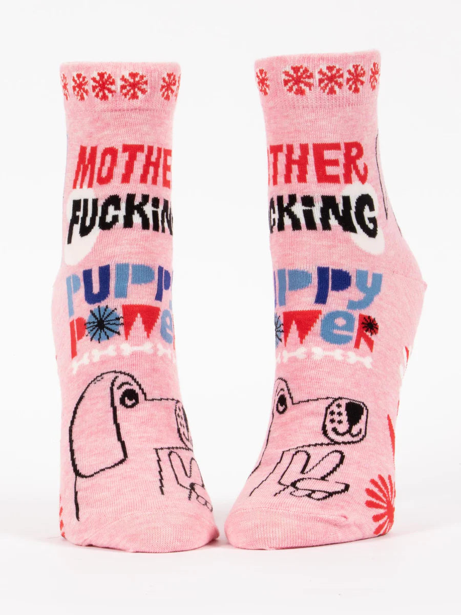 MF'in Puppy Power Ankle Socks