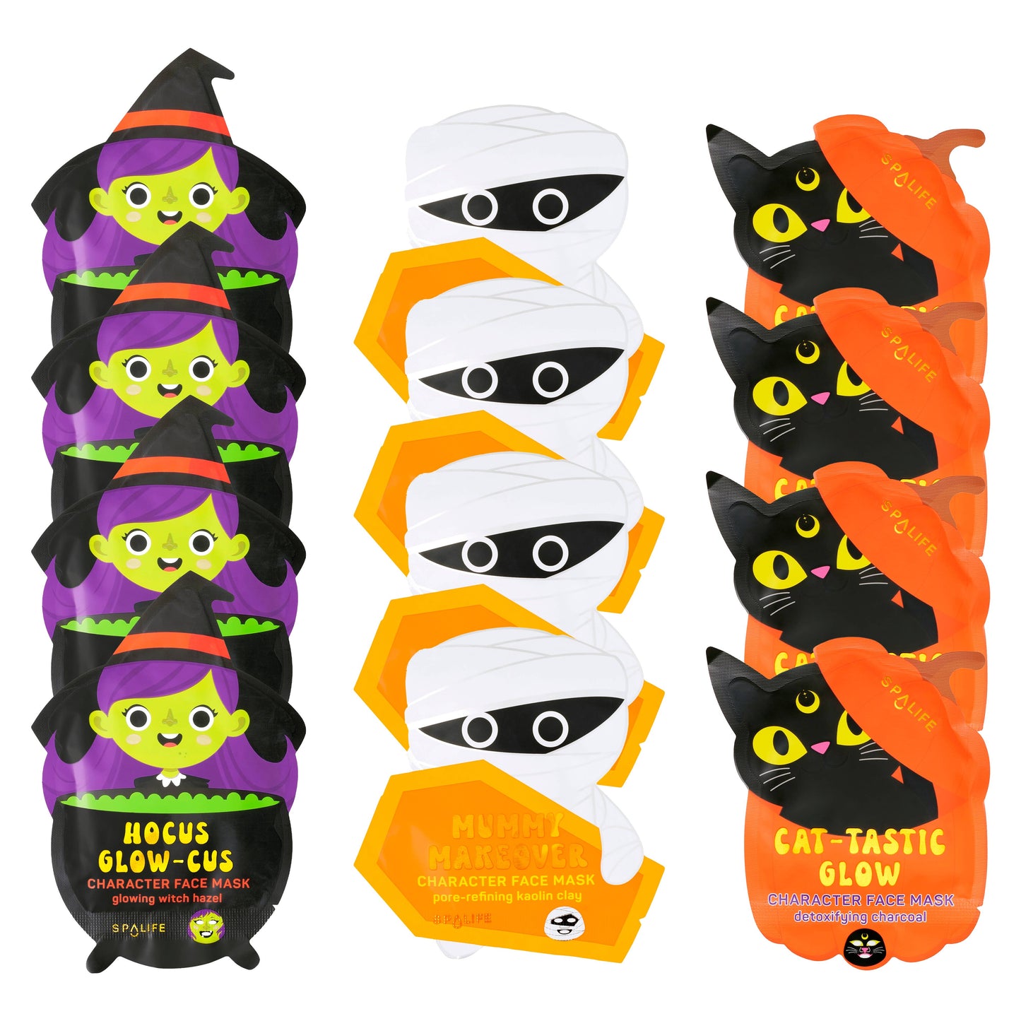 Korean Halloween Sheet Masks Witch, Mummy or Cat