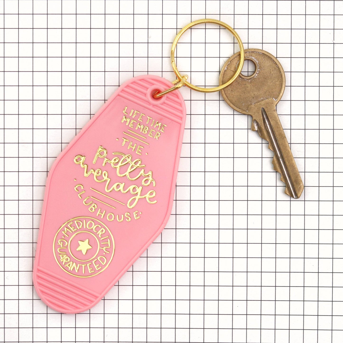 Keyring - The Pretty Average Clubhouse - Pink