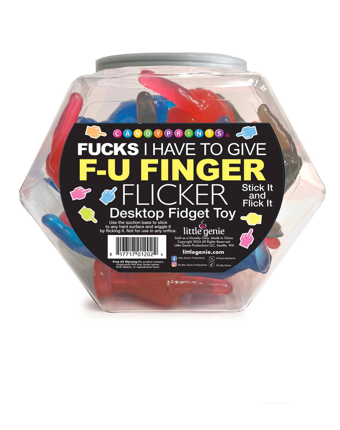 FU Finger POP Fishbowl of Fidget Dicks