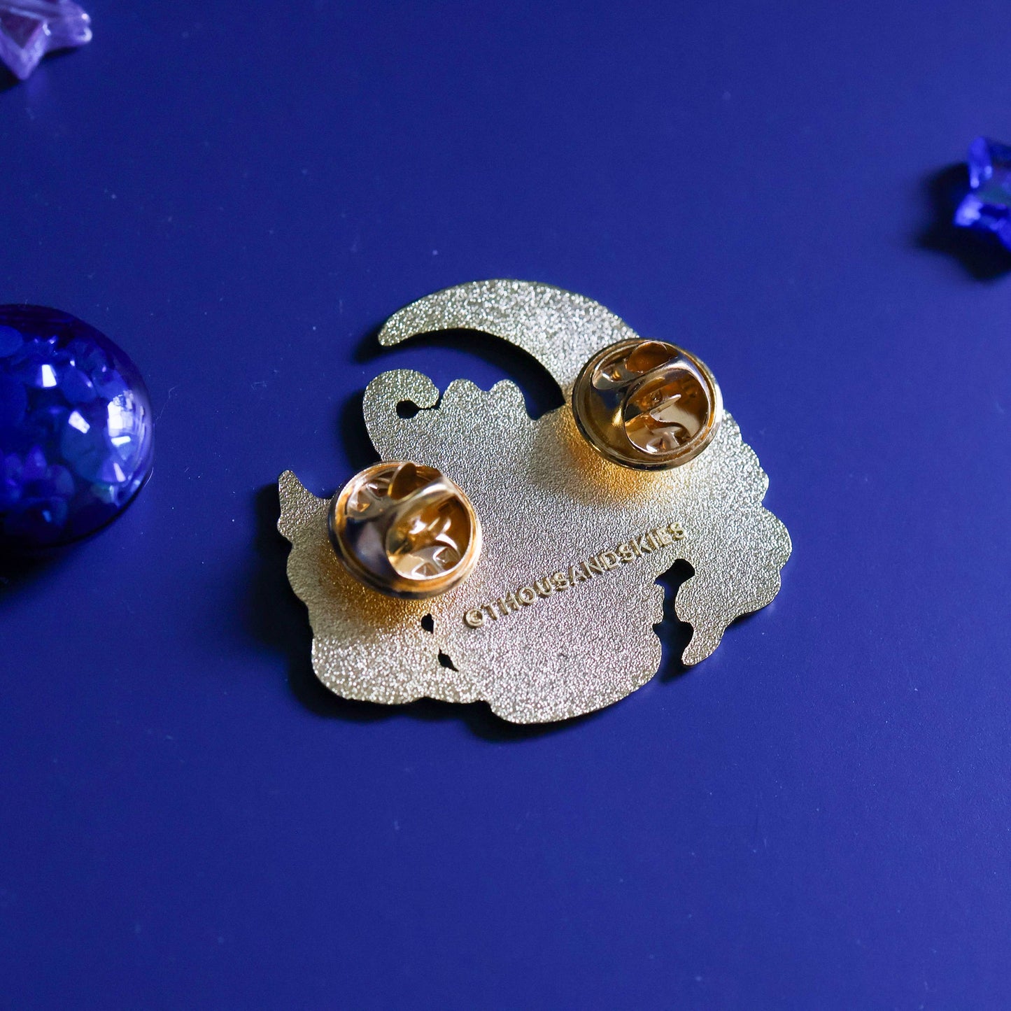 Enamel Pin - Deep Sky and a Black Cat