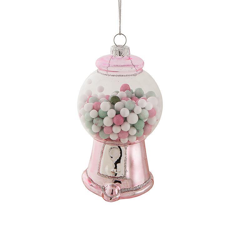 Gumball Machine Ornament 4"H