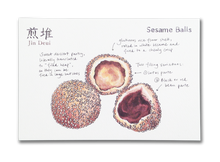 Load image into Gallery viewer, Sesame Balls Dim Sum Postcard
