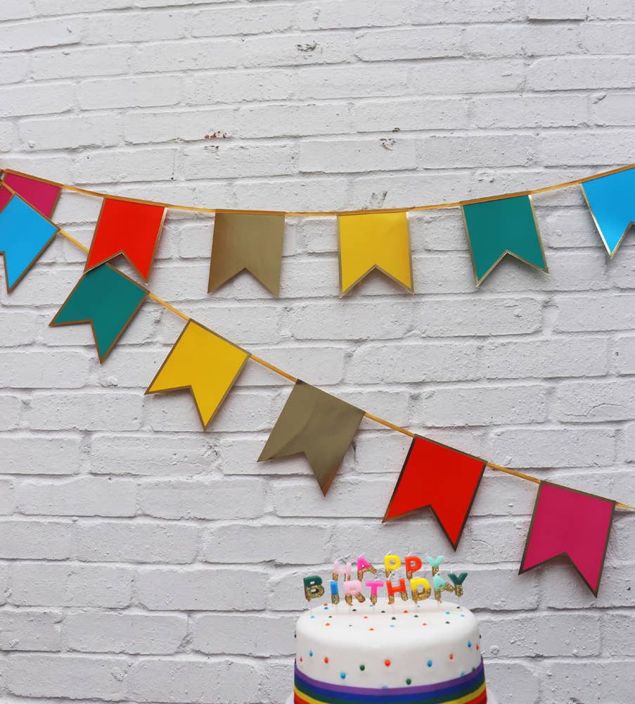 Rainbow Happy Birthday Candles | Birthday Party |