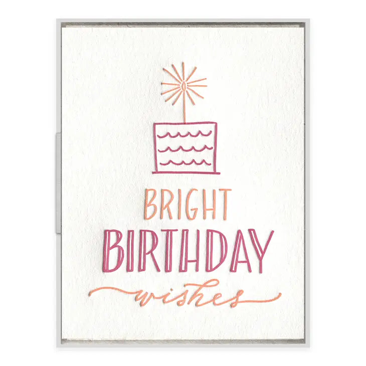 To A Bright Year - Birthday card