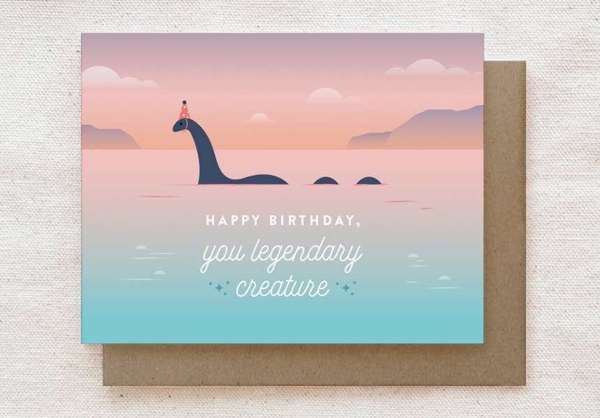 Happy Birthday, You Legendary Creature - Lochness Monster