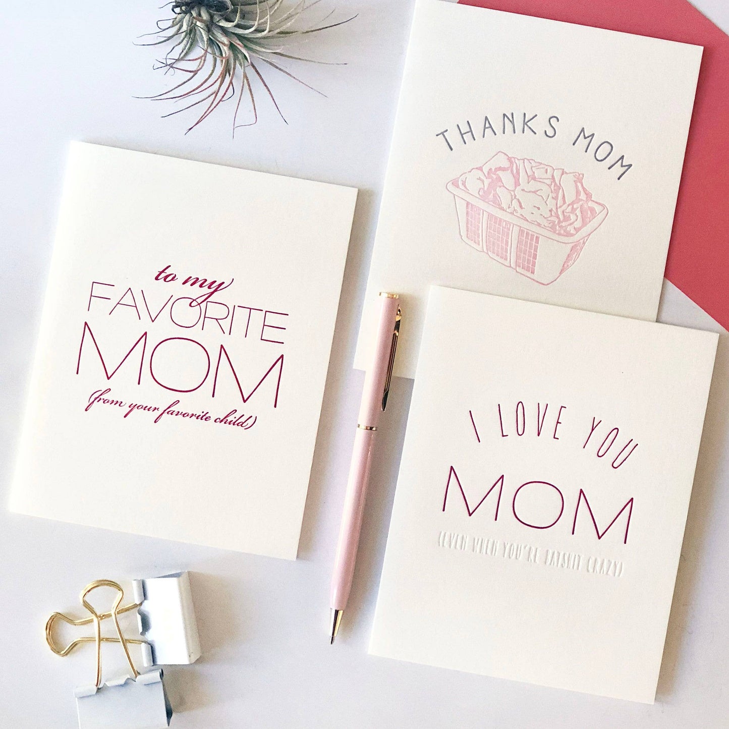 Favorite Mom - Letterpress Mother's Day Greeting Card