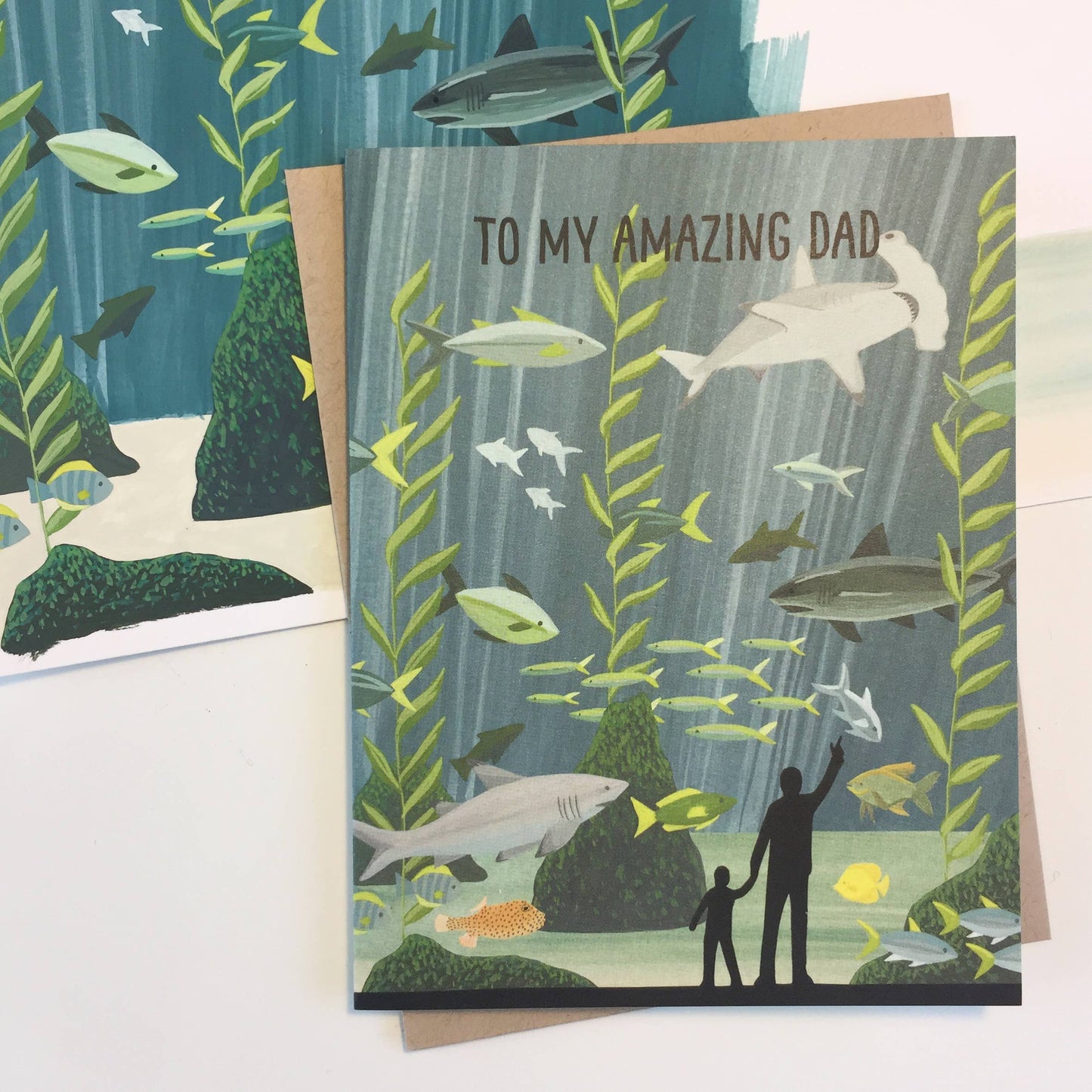 Aquarium Dad Ocean Aquatic Coastal Fathers Day Card