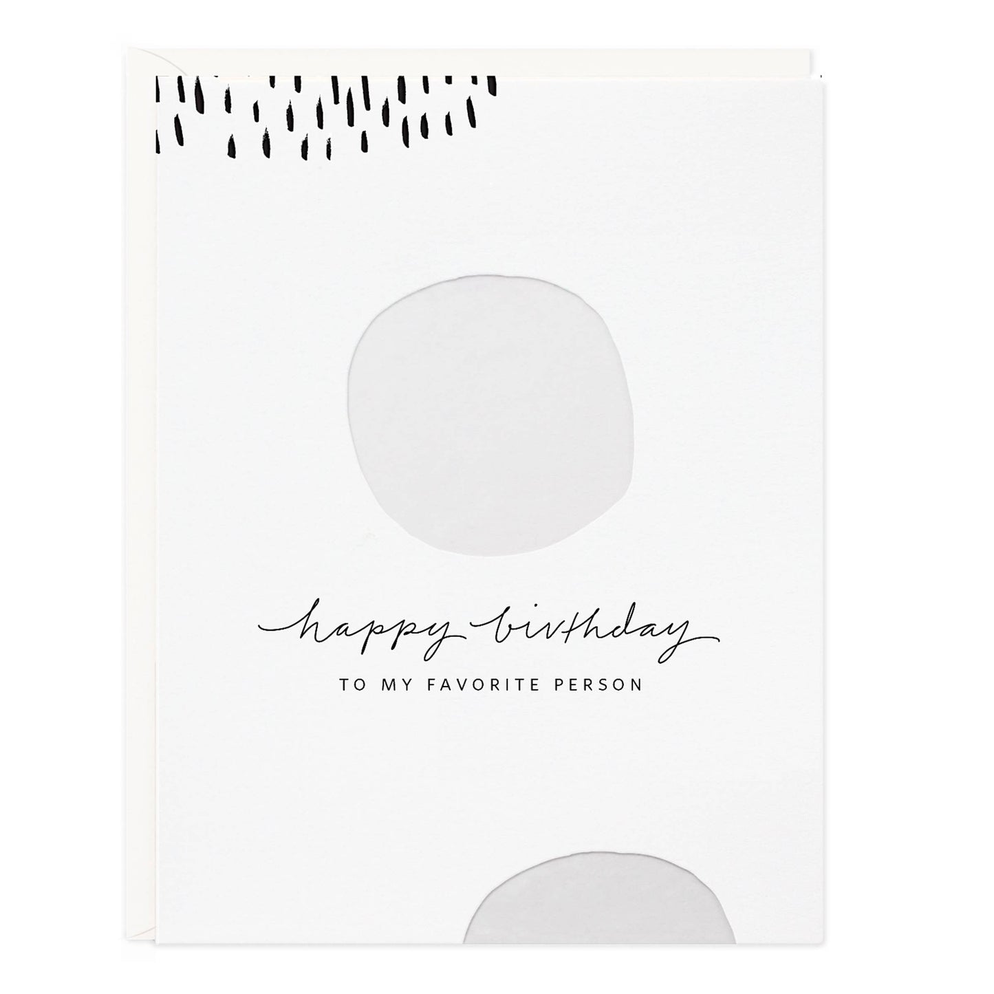 Birthday White Dots Greeting Card