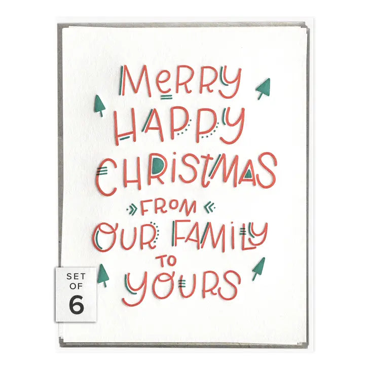 Merry Happy Wishes - Winter Holidays Boxed Set of Cards