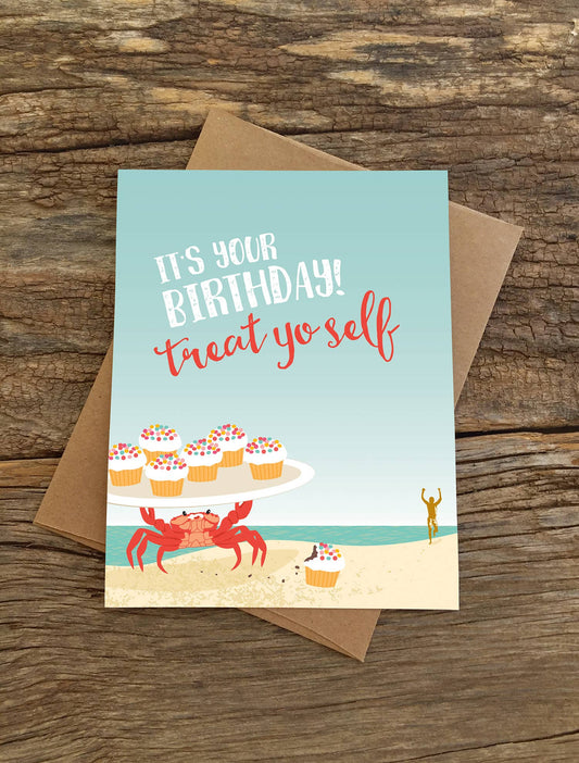 Treat Yo Self Birthday Card
