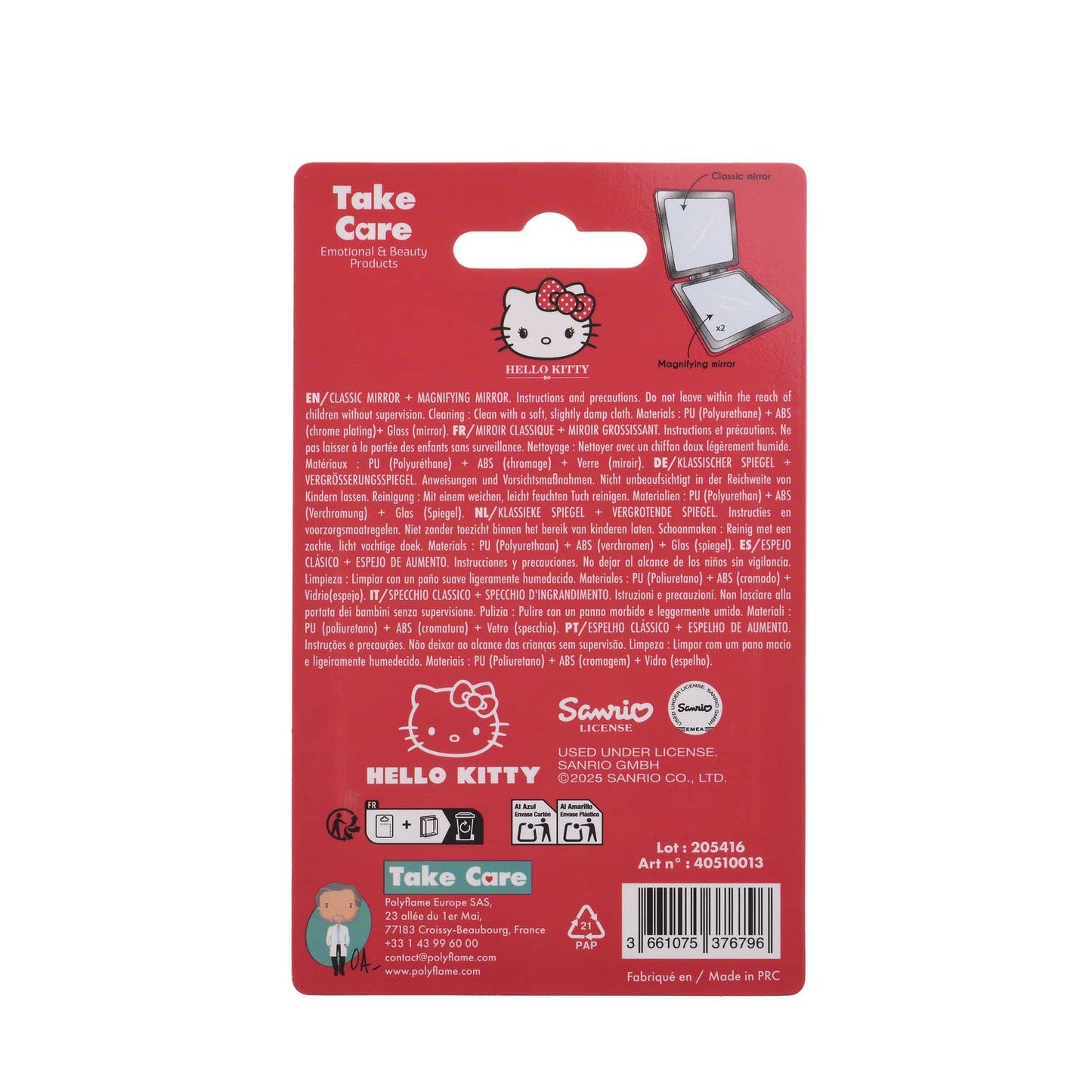 Hello Kitty pocket mirror