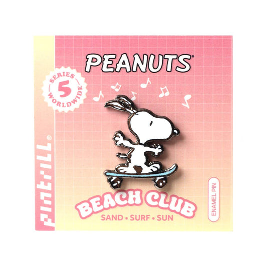 Snoopy Skateboard Beach Pin