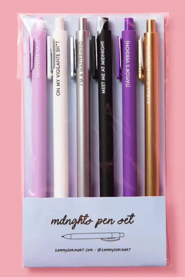 Taylor Swift Midnights 6-Pen Set