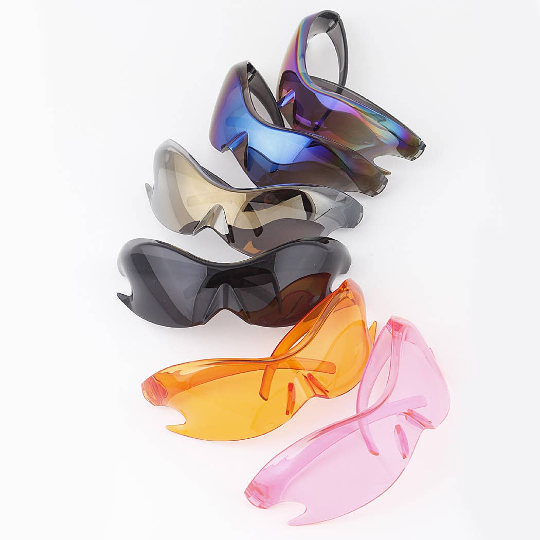 Curved Flame Shield Sunglasses