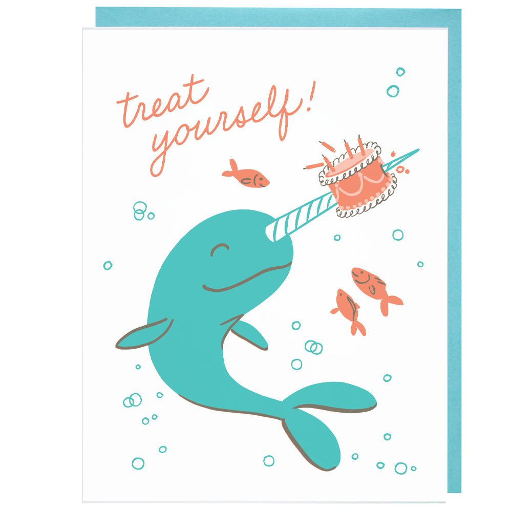 Narwhal Birthday Card