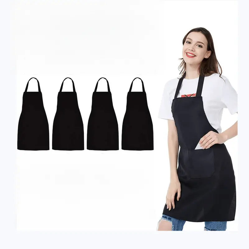 Woven Polyester Aprons with 2 Large Pockets