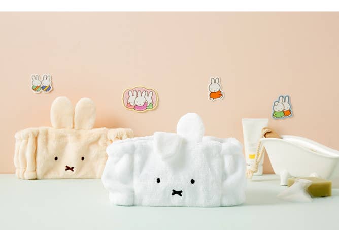 Miffy Face Velboa Soft Wash Headband- Wide Style