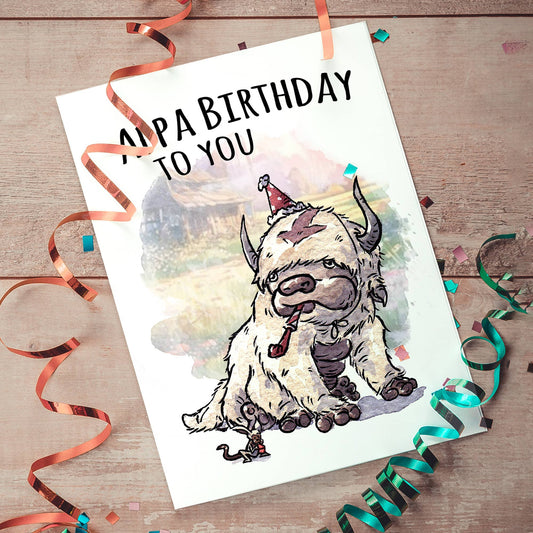 "App-y Birthday" - Elemental Bender Nerdy Birthday Card