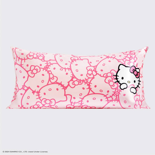 Hello Kitty x Kitsch Pillowcase King - Pink Kitty Faces