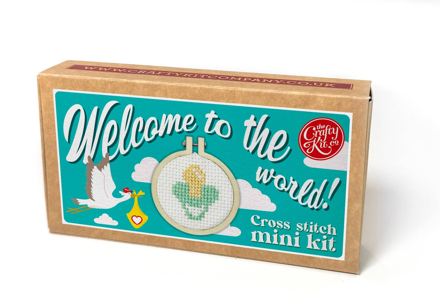 'Welcome To The World!' Mini Matchbox Cross Stitch Kit