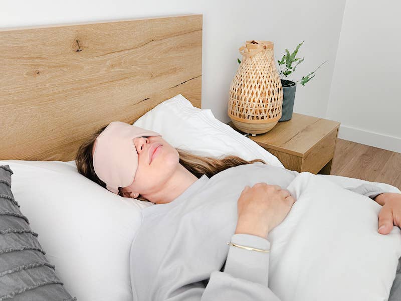 Tencel sleep mask (100% natural and vegan materials) pink