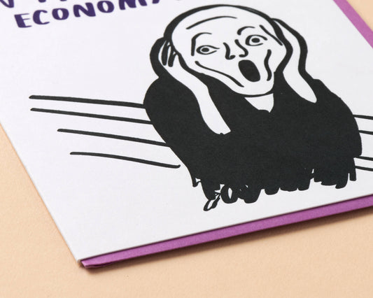 In This Economy??? Letterpress Greeting Card
