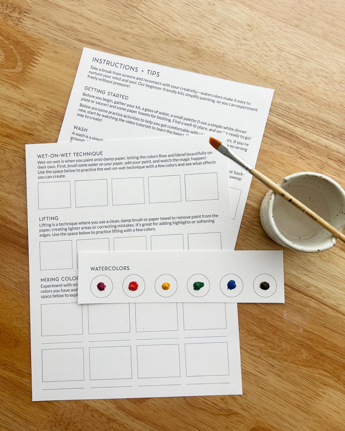 Mother's Day All-In-One Watercolor Kit for Two