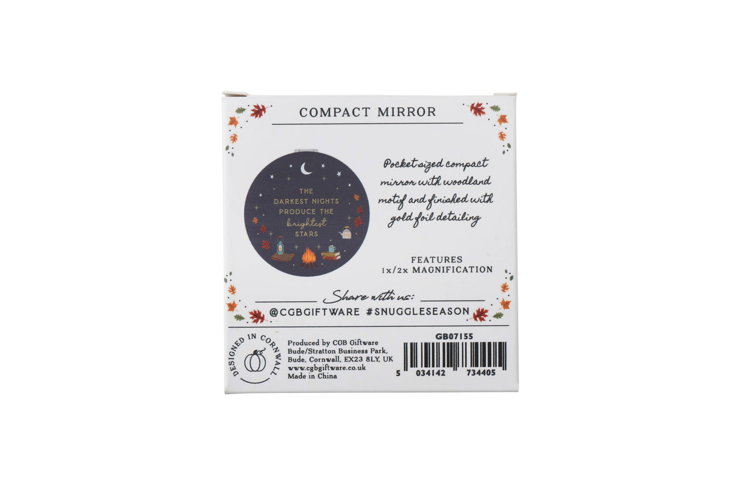 Snuggle Season 'The Darkest Nights.....compact mirror