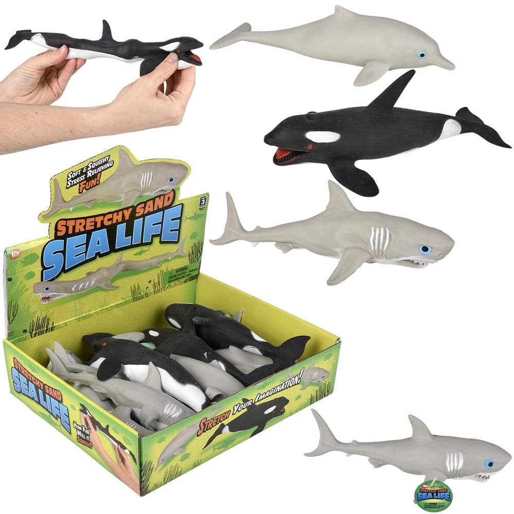 7.75" Stretchy Sand Sea Life Assortment