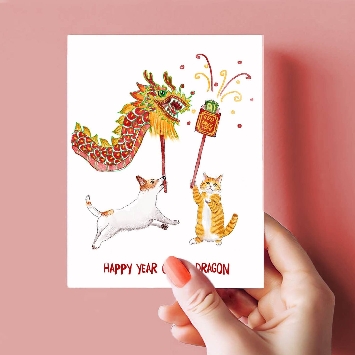 SALE - Year Of The Dragon - 2024 Lunar New Year Card