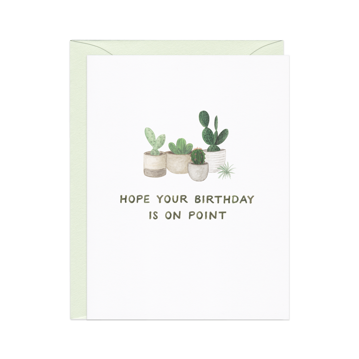 On Point Cactus - Plant Pun Birthday Card