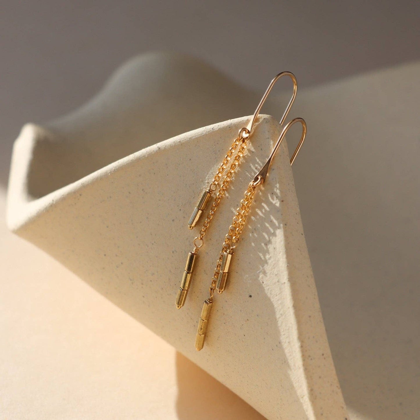 Golden Drop Earrings