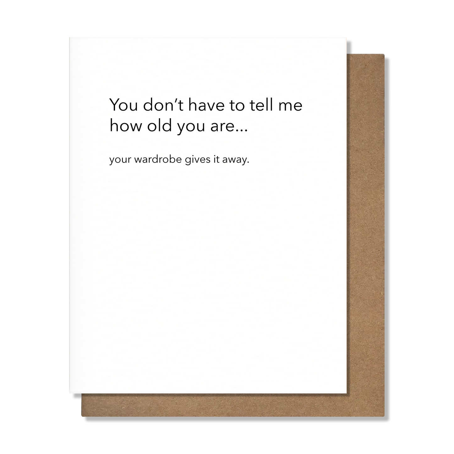 Wardrobe Bday - Birthday Card