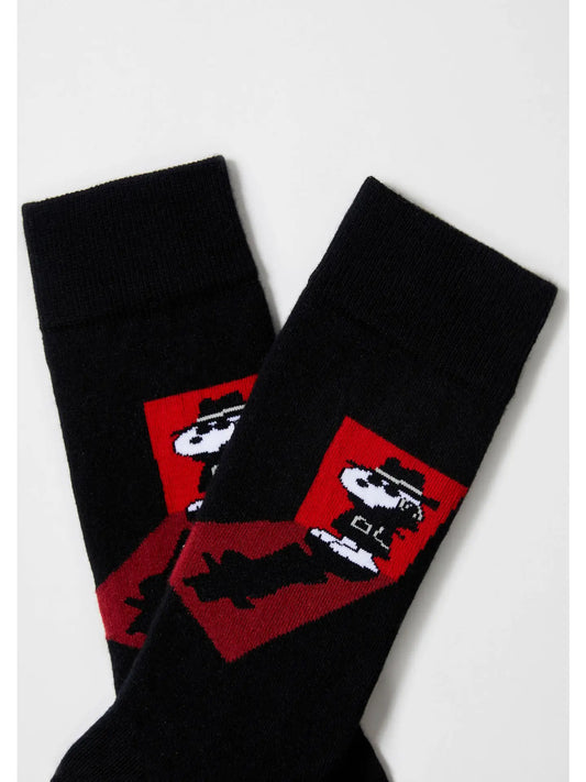 BeSnoopy Detective - 100% Organic Cotton Socks | Black Large