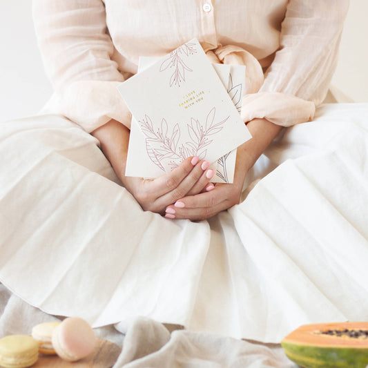 Love Sharing Life Botanical Card