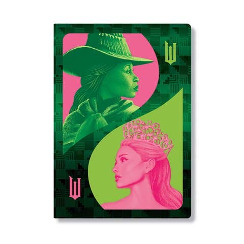 Pink Goes Good with Green A6 Lined Softcover Cahier, 80pg, 100GSM by Paperb