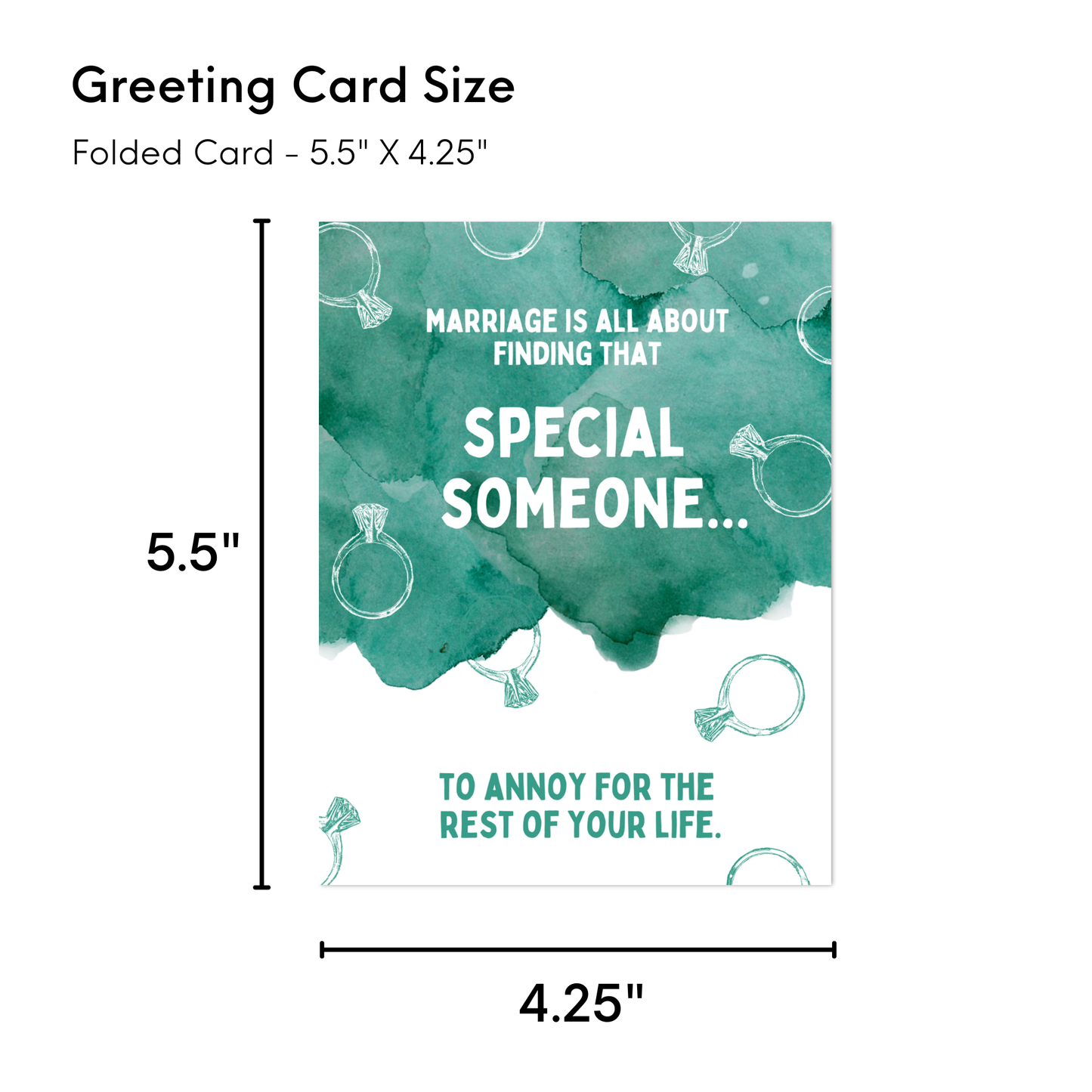 Funny Wedding Couples Engagement Card (Someone to annoy)