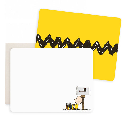 E. Frances x Peanuts™ Charlie Brown Mailbox Flat Notecards
