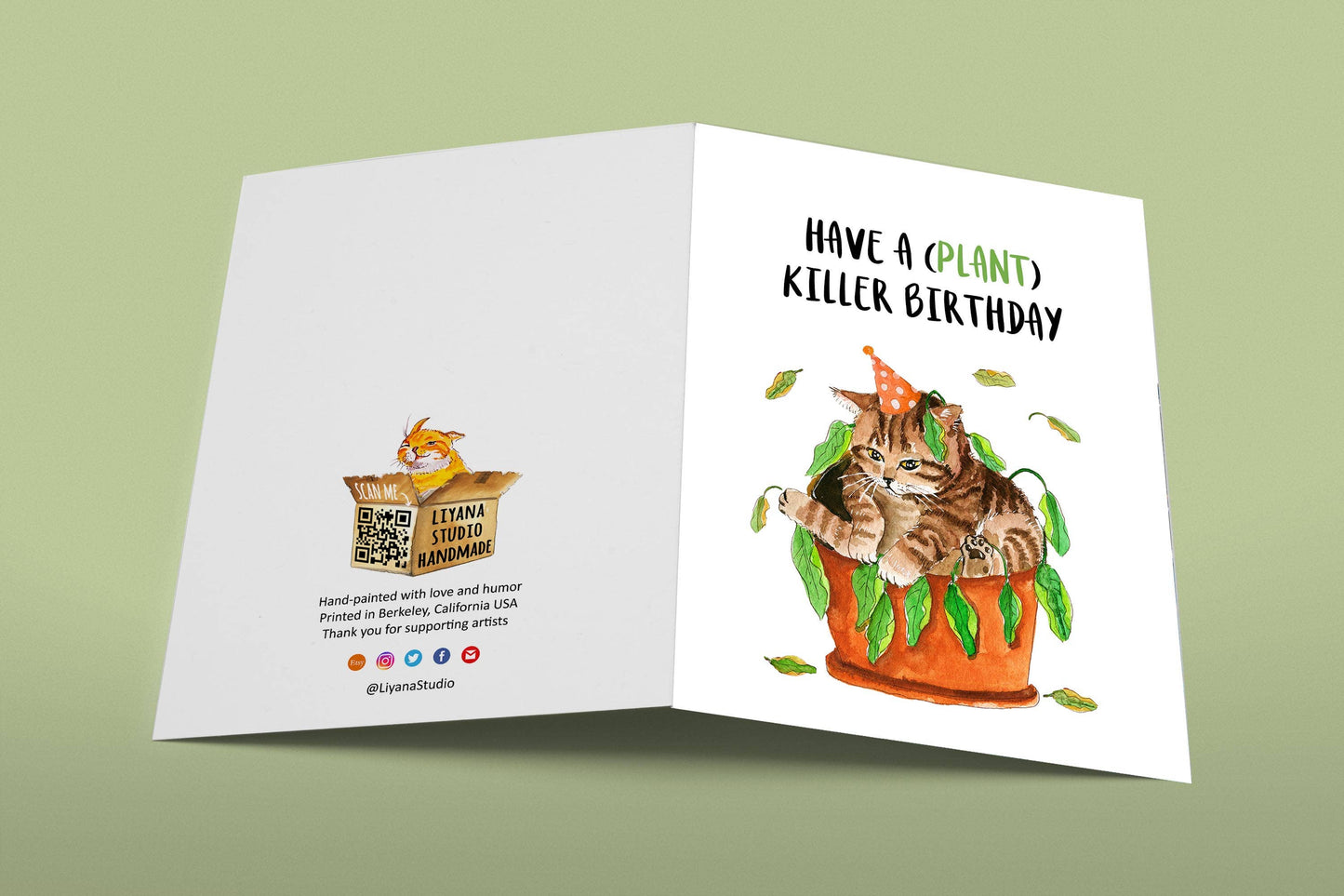 Plant Killer Party - Funny Birthday Card