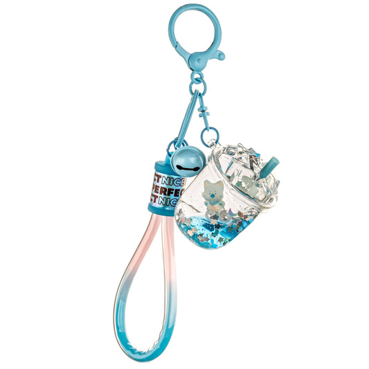 Red Panda Drink Liquid Effect Sensory Keychain