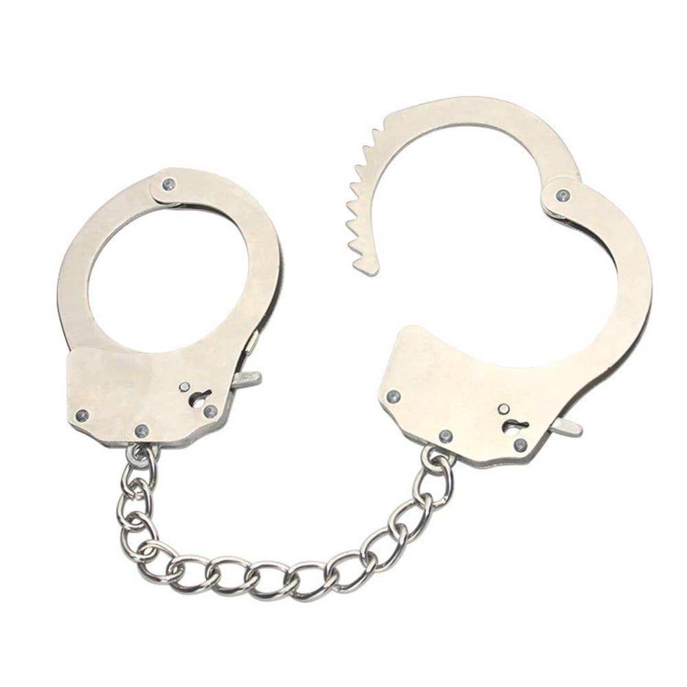 Silver Metal Handcuffs Roleplay Sexy