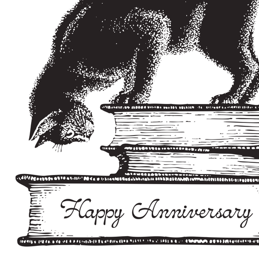 Kitty Anniversary Card