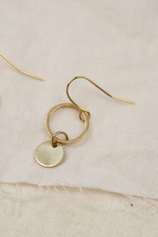 SUNNY EARRINGS//Earrings, gold, simple