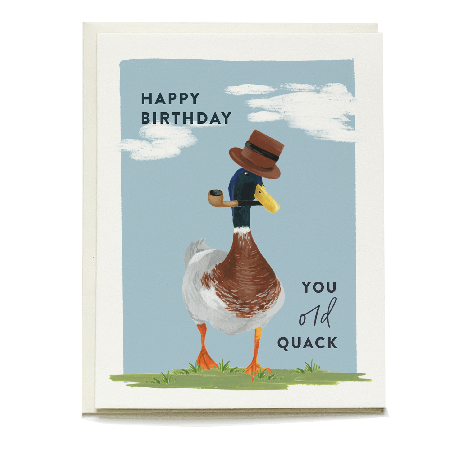 Old Quack Birthday Greeting Card