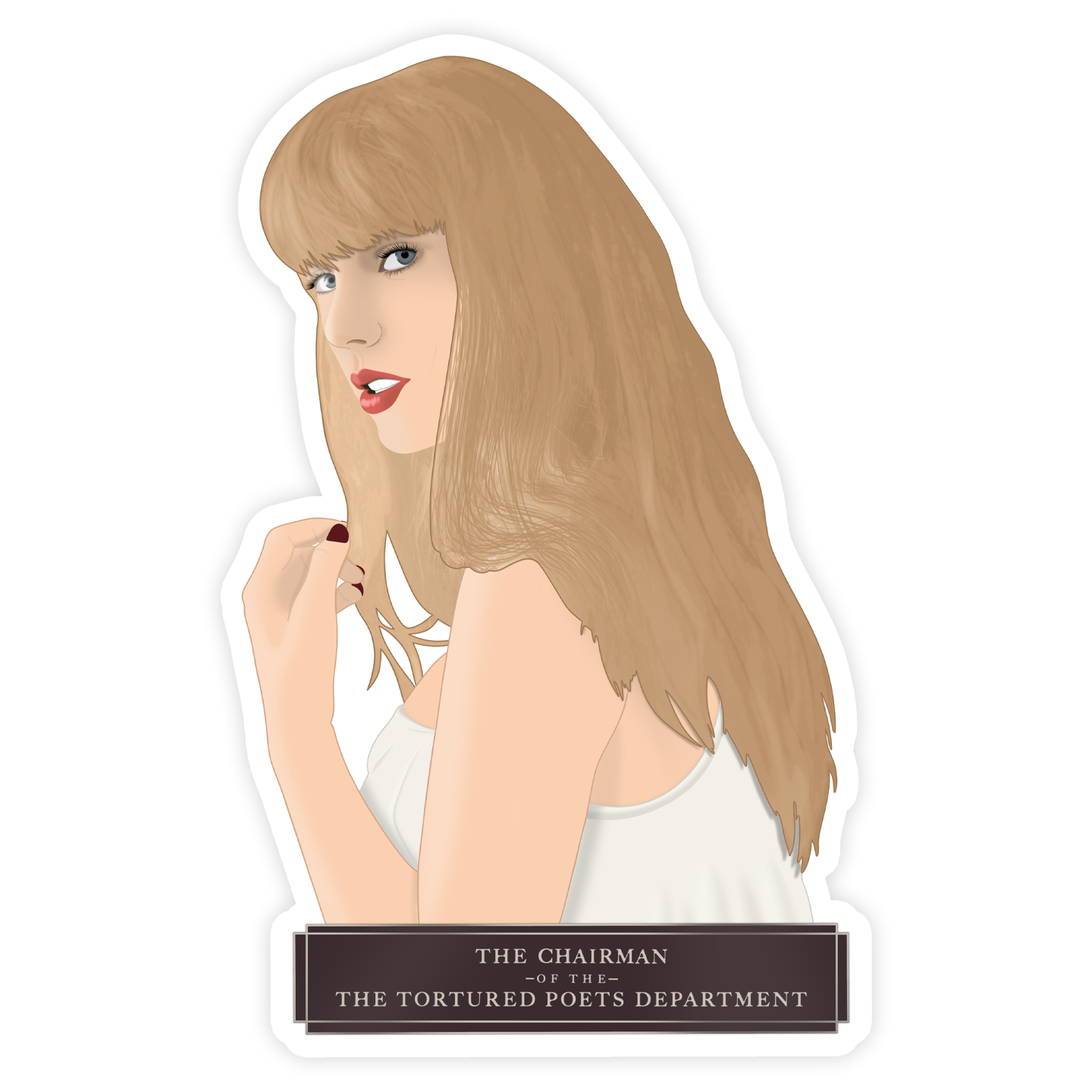Taylor Swift The Tortured Poets Department Chairman Sticker