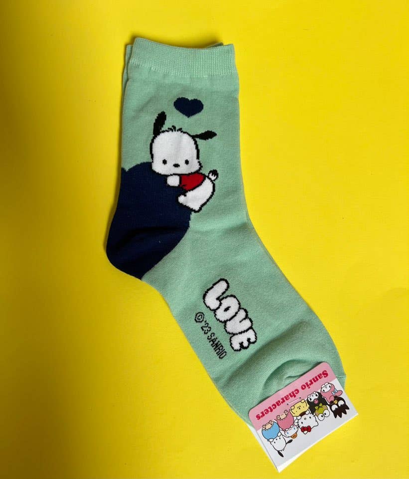 Sanrio NewLOVE Ultra Soft Socks-Kuromi, Pochaco, Cinnamorol