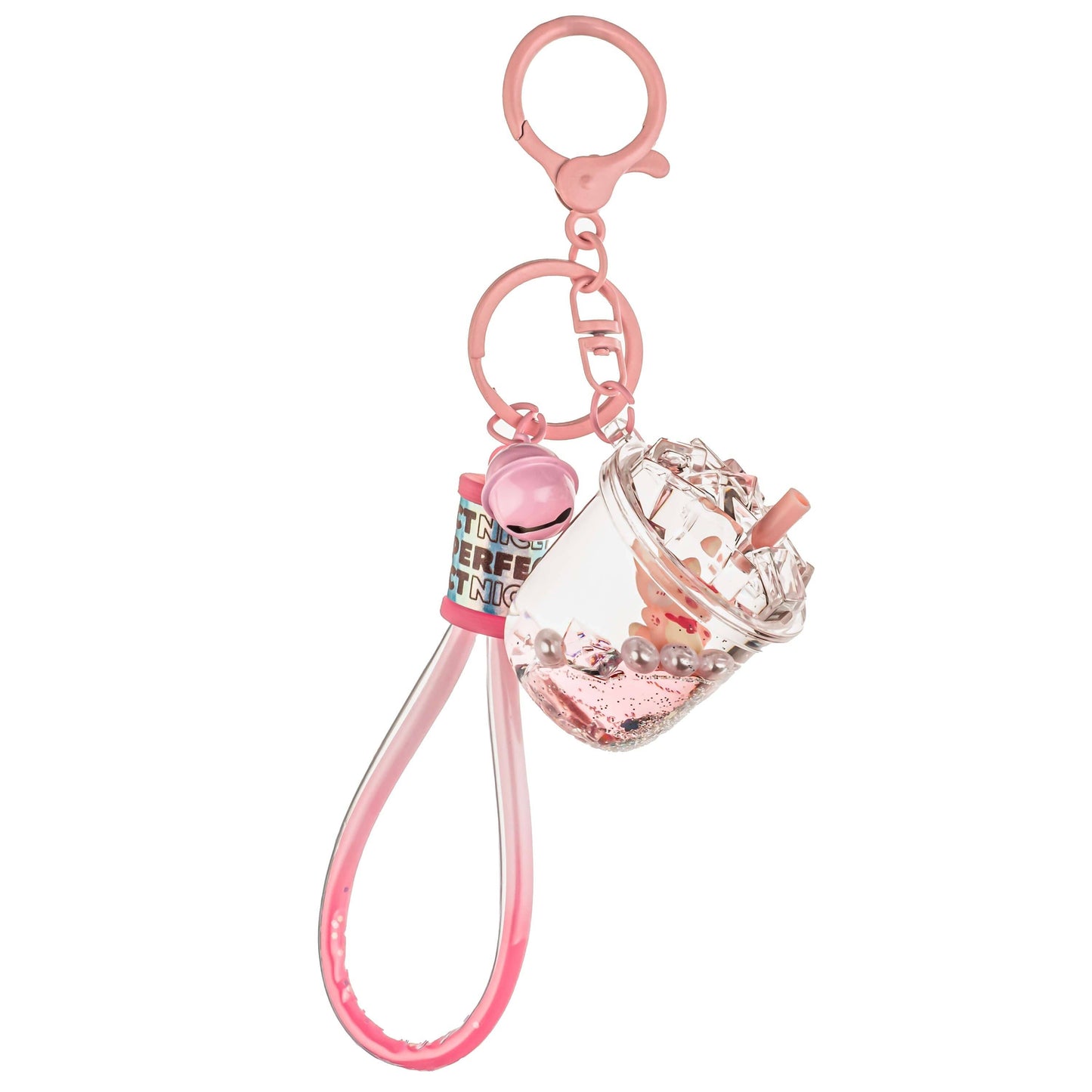 Red Panda Drink Liquid Effect Sensory Keychain