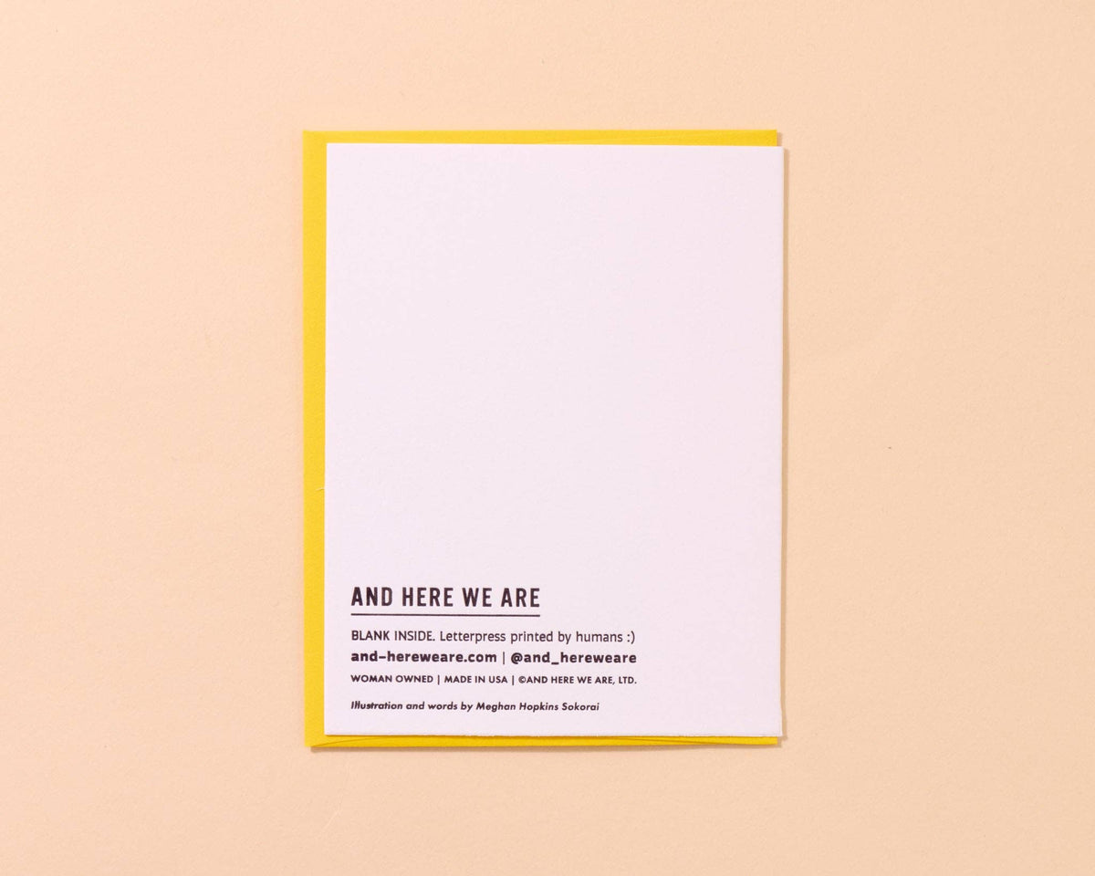 Letterpress Birthday Card - Happy ARF-day (Seal, Circus)